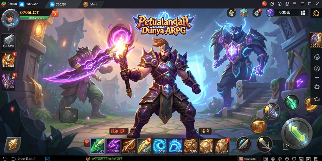 Tangkapan layar <strong>070SLOT</strong> menampilkan aksi mendebarkan di dunia ARPG.