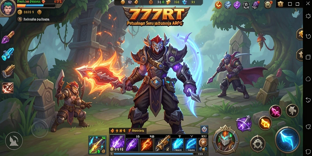 Tampilan gameplay dinamis dan menegangkan dalam 777RT.