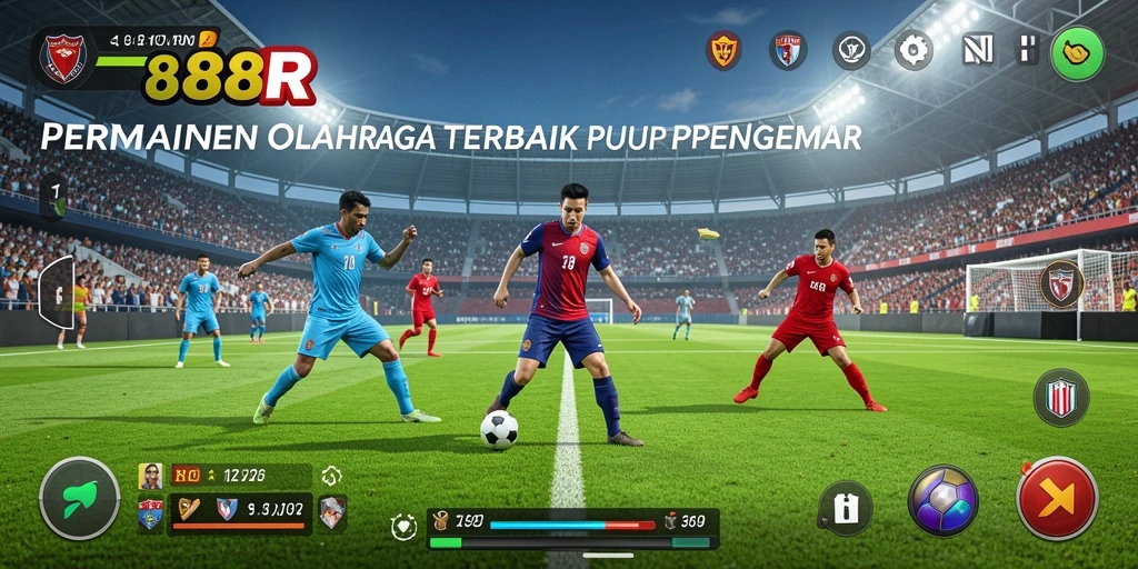 Screenshot gameplay menampilkan aksi seru di 888R.