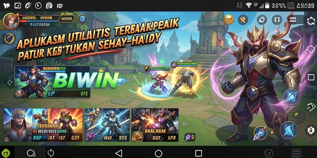 Tampilan interaktif BIWIN yang memudahkan pengelolaan aktivitas.
