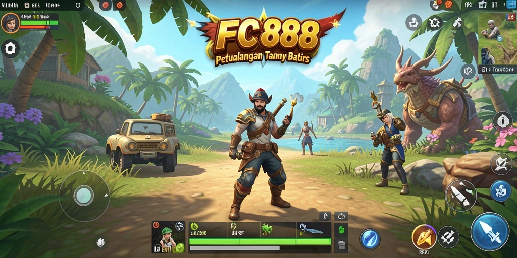 Tangkapan layar menunjukkan gameplay seru dalam dunia terbuka yang luas.