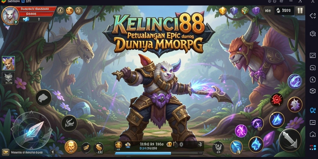 Tampilan gameplay menakjubkan dalam KELINCI88 dengan aksi pertarungan yang seru.
