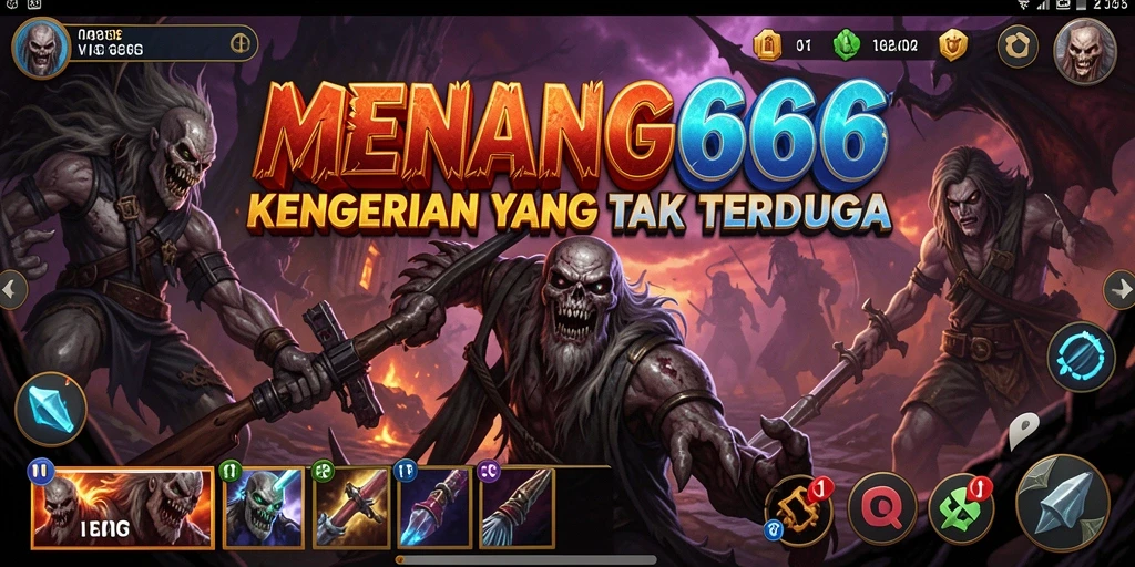 Screenshot gameplay menampilkan suasana mencekam dalam MENANG666.