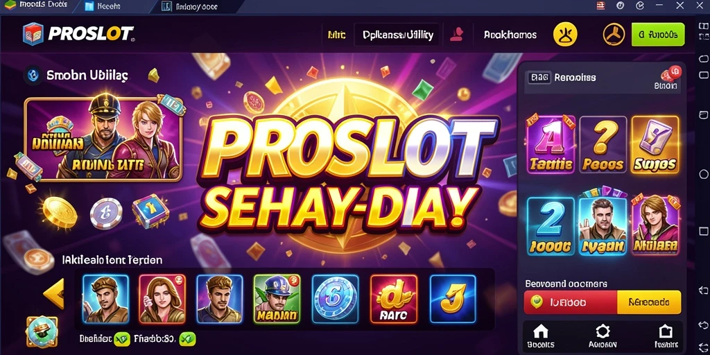 Tampilan antarmuka PROSLOT yang sederhana dan fungsional.