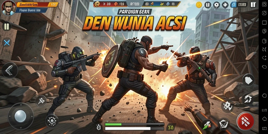 Gameplay seru RP6789 dengan aksi mendebarkan di setiap misi.