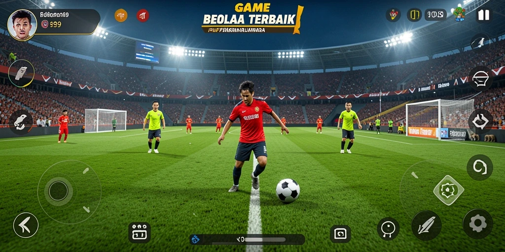 Tangkapan layar S9S9 menunjukkan aksi mendebarkan di lapangan sepak bola.